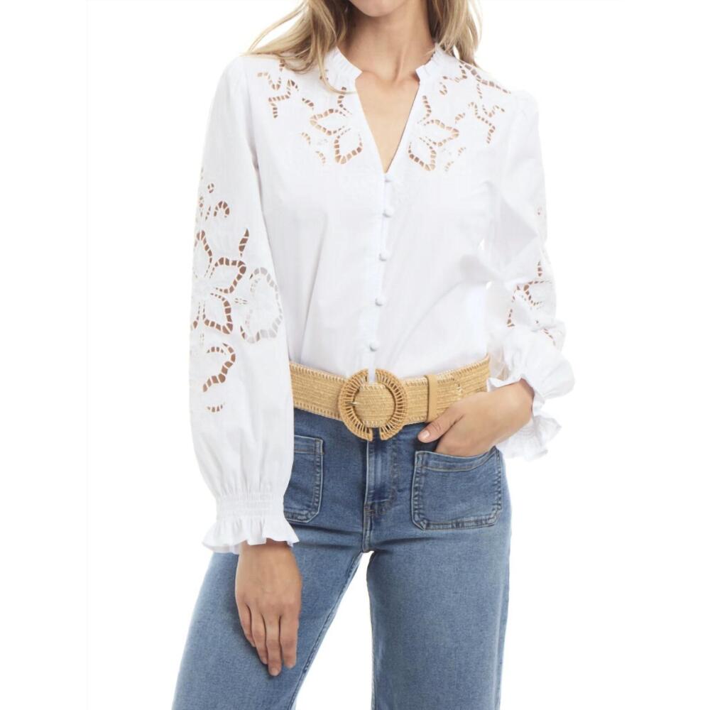 NEW PATTY KIM elisa blouse in white